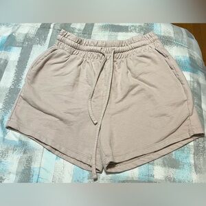 Zenana  Taupe Athletic Shorts with Elastic Waistband
